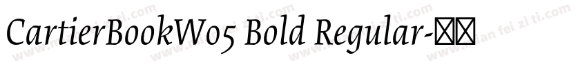 CartierBookW05 Bold Regular字体转换